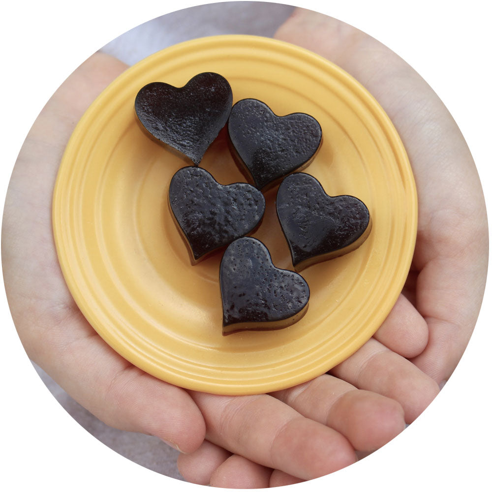 Heart-Shaped Silicone Gummy Molds with Dropper (15ml) - Seattle Elderberry