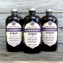 Load image into Gallery viewer, Brew Naturals Elderberry Syrup 16oz 3 Bottles Bundle
